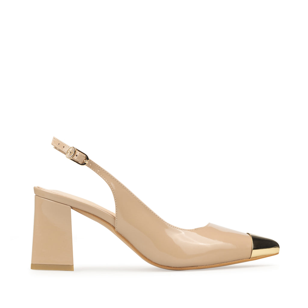 ADELA | ZAPATILLA DE PIEL NUDE