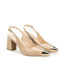 Adela - Zapatillas de Piel Nude | Davenia