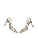 Antonella - Zapatillas de Piel Platino | Davenia