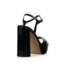 Aurora - Plataformas de Piel Negra para Mujer | Davenia