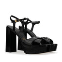Aurora - Plataformas de Piel Negra para Mujer | Davenia
