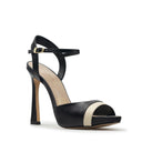 BELA | TACONES DE PIEL | MARFIL/NEGRO