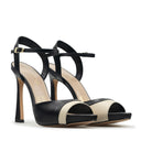BELA | TACONES DE PIEL | MARFIL/NEGRO