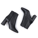 Camila - Botines de Piel Negro | Davenia