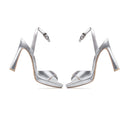 LILY | SANDALIAS DE PIEL PLATA