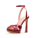 LILY | SANDALIAS DE PIEL ROJAS