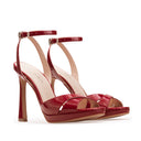 LILY | SANDALIAS DE PIEL ROJAS