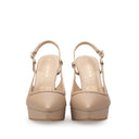 Brenda - Zapatillas de Piel Beige | Davenia