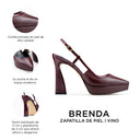Brenda - Zapatillas de Piel Vino | Davenia