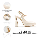 CELESTE | ZAPATILLAS MARFIL DE PIEL