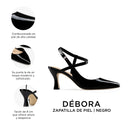 DÉBORA | ZAPATILLAS NEGRAS DE PIEL