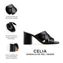CELIA | SANDALIAS NEGRAS DE PIEL