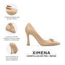 XIMENA | ZAPATILLAS BEIGE DE PIEL