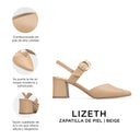 LIZETH | ZAPATILLAS BEIGE DE PIEL