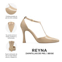 REYNA | ZAPATILLAS BEIGE DE PIEL