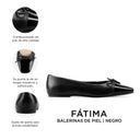 FATIMA | BALLERINA NEGRA DE PIEL
