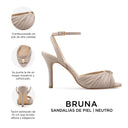 Bruna - Tacones de Piel Beige | Davenia