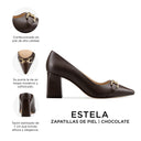 Estela - Zapatillas de Piel Café | Davenia