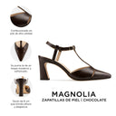 Magnolia - Zapatillas de Piel Café | Davenia
