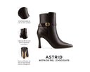 Astrid - Botines de Piel Chocolate