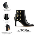 JESSICA | BOTÍN DE PIEL NEGRO