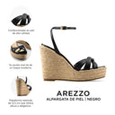 Arezzo - Alpargatas de Piel Negro | Davenia