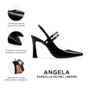 Angela - Zapatillas de Piel Negras | Davenia