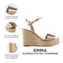 EMMA | ALPARGATA DE PIEL CHAMPAGNE