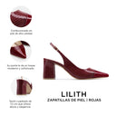 LILITH | ZAPATILLAS ROJAS DE PIEL