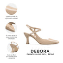 DÉBORA | ZAPATILLAS BEIGE DE PIEL