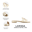 LARISSA | SANDALIA DE PISO CHAMPAGNE