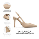 MIRANDA | ZAPATILLAS BEIGE DE PIEL