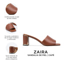 ZAIRA | SANDALIA DE PIEL CAFÉ