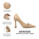 DENISSE | ZAPATILLAS BEIGE DE PIEL