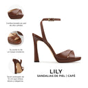 LILY | SANDALIAS DE PIEL CAFÉ