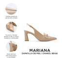 MARIANA | ZAPATILLAS BEIGE DE PIEL