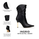 INGRID | BOTÍN DE PIEL NEGRO