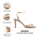 DARA | TACONES DE PIEL BEIGE
