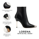 LORENA | BOTÍN DE PIEL NEGRO