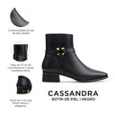 CASSANDRA | BOTÍN DE PIEL NEGRO
