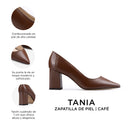 TANIA | ZAPATILLA DE PIEL CAFÉ