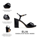 ELIA | SANDALIA DE PIEL NEGRA