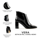 VERA | BOTÍN DE PIEL NEGRO