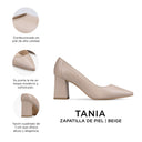 TANIA | ZAPATILLA DE PIEL NUDE