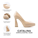 CATALINA | ZAPATILLA DE PIEL BEIGE