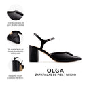 OLGA | ZAPATILLAS NEGRAS DE PIEL