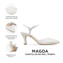 MAGDA | ZAPATILLAS MARFIL DE PIEL