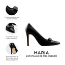 MARIA | ZAPATILLAS NEGRAS DE PIEL