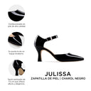 JULISSA | ZAPATILLAS NEGRAS DE PIEL