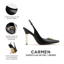 CARMEN | ZAPATILLAS NEGRAS DE PIEL